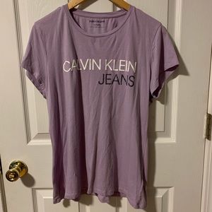 calvin klein purple shirt